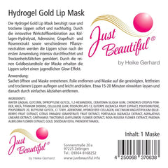 Just Beautiful Hydrogel Goldene Lippenmaske – 1 Stück