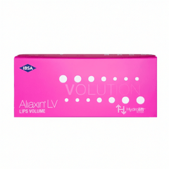 Aliaxin LV Dermalfiller von IBSA, zwei 1ml Spritzen für hautverjüngende Behandlungen, mit präziser Applikation.