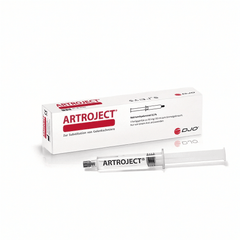 Artroject 50 mg Gelenkspritze von ORMED GmbH in 10 ml Fertigspritze, zur Behandlung von Gelenkschmerzen.