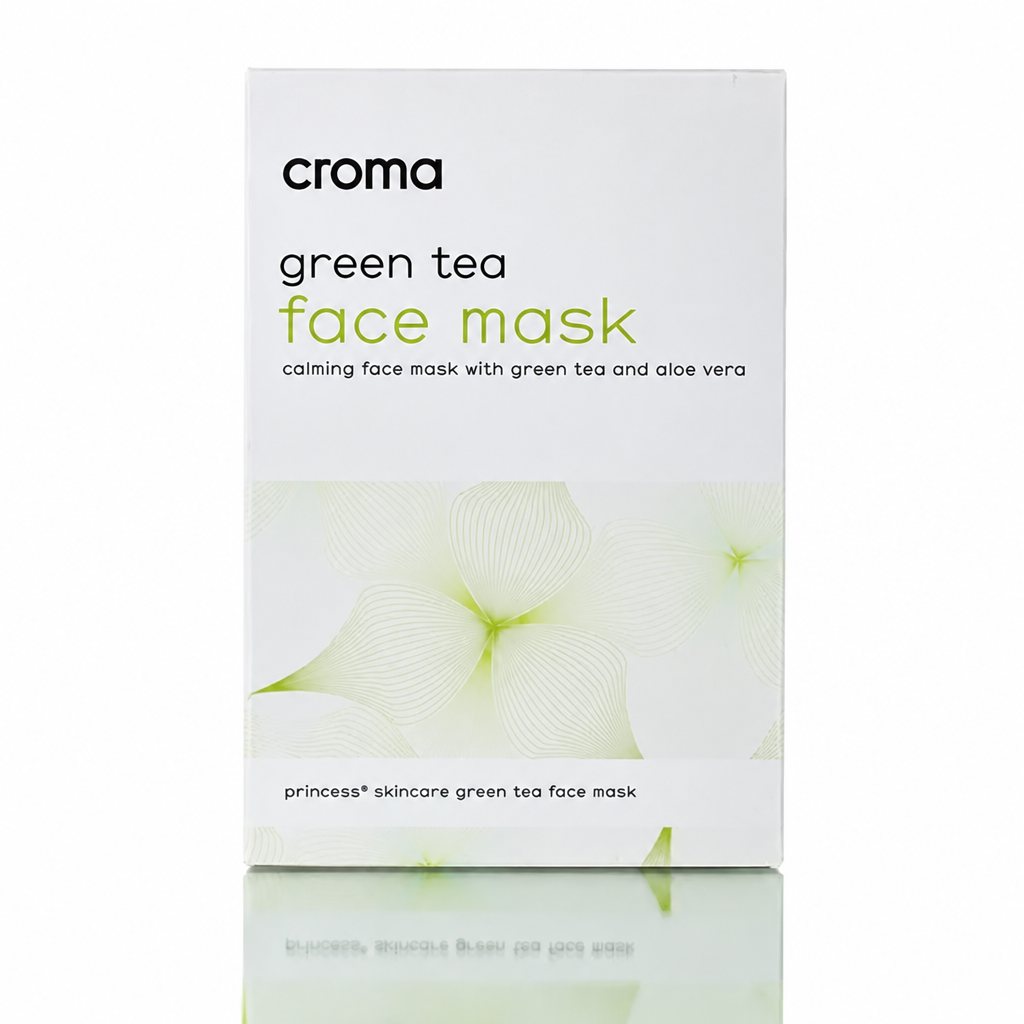 Bereinigter Croma Green Tea Face Mask Packshot