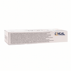 Gelenkspritze Cingal 4ml von Plasmaconcept AG, medizinische Injektion für Gelenkbehandlung, sichtbarer Applikator und Verpackung