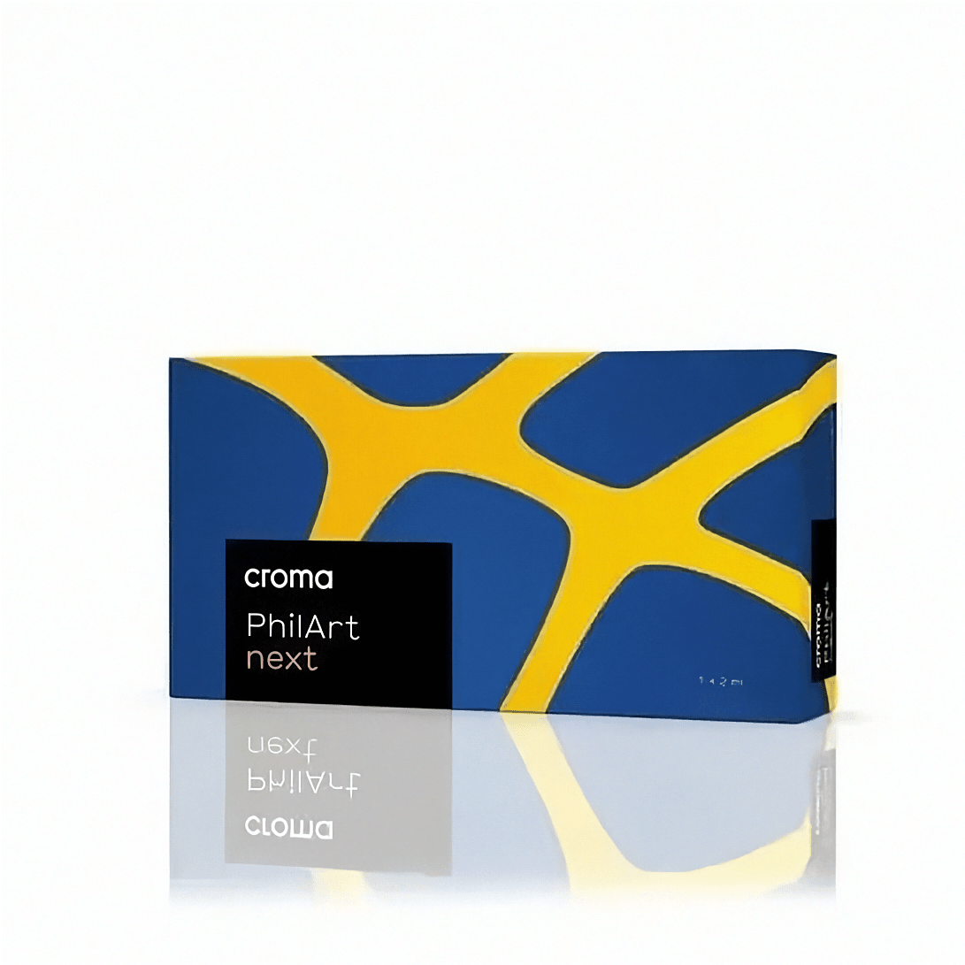 Dermalfiller Croma PolyPhil PhilArt Next 1 x 2ml von Croma-Pharma GmbH, injiziert in die Haut für Volumen und Kontur.