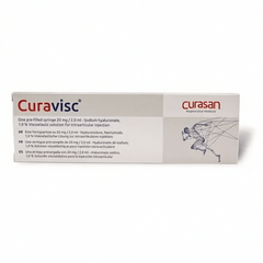 Curavisc Gelenkspritze mit 20 mg in 2 ml Fertigspritze, zur Behandlung von Gelenkschmerzen und Arthrose