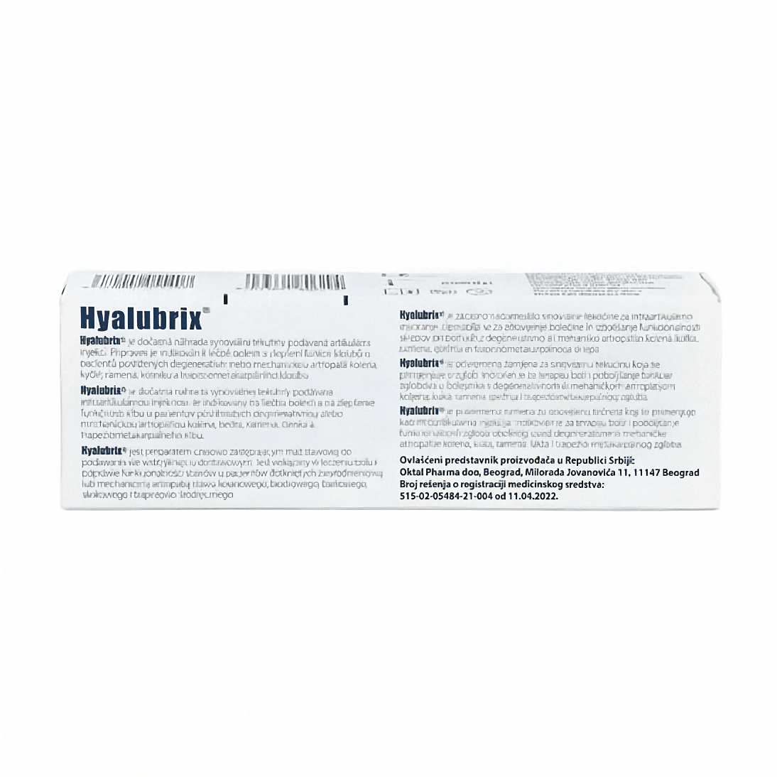 Hyalubrix Gelenkspritze mit 30mg/2ml, injiziert in das Kniegelenk, von Fidia Pharma GmbH, für Gelenkschmerzen
