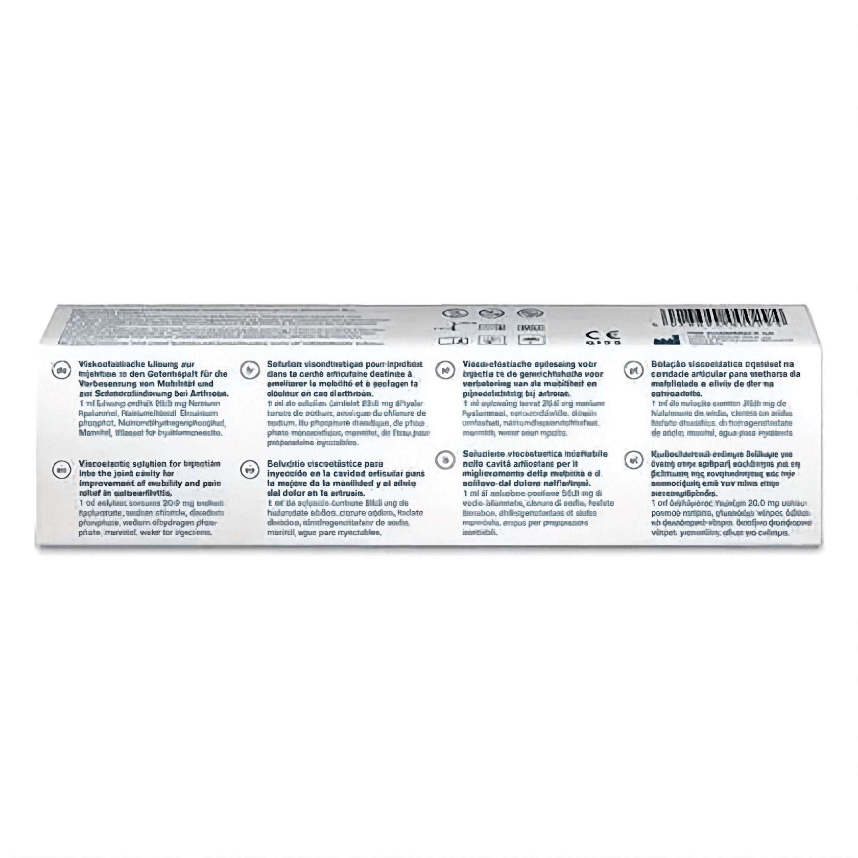 Gelenkspritze Ostenil Plus 40mg/2ml von TRB Chemedica AG, klare Injektionsflasche für Gelenkbehandlung