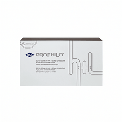 Profhilo H+L Dermalfiller von IBSA, 2ml Flasche für Hautstraffung und Feuchtigkeitsversorgung.