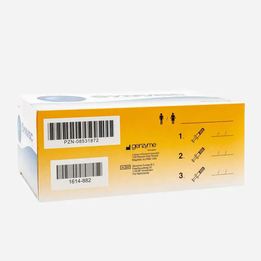 Synvisc Classic (3 x 2 ml) – Hyaluronsäure Gelenkspritze Arthrose jetzt kaufen